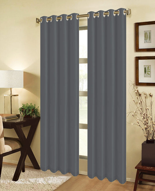 JEANNIE GREY BLACKOUT GROMMET PANEL 54"X95"