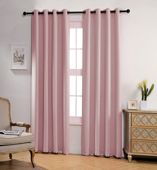 JEANNIE MAUVE BLACKOUT GROMMET PANEL 54"X95"