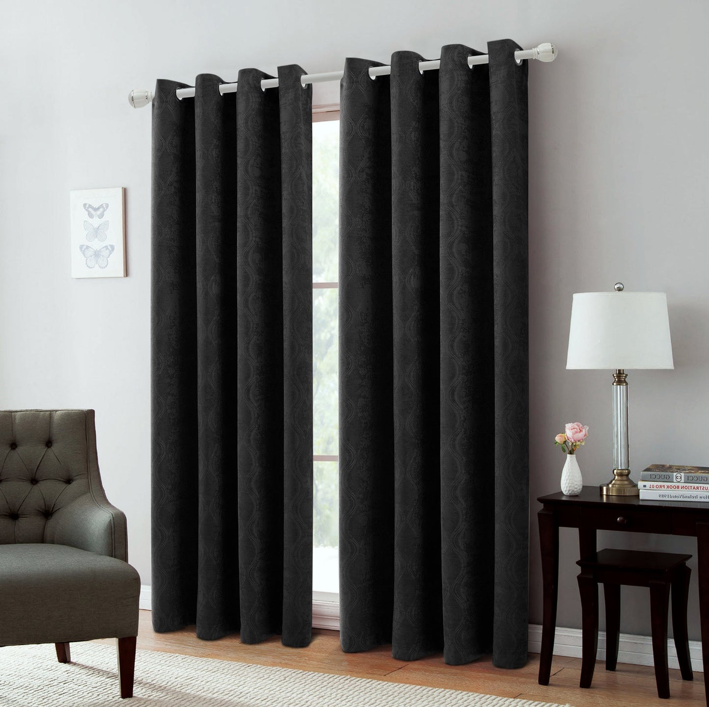 ANDY BLACK BLACKOUT GROMMET PANEL 54X84"