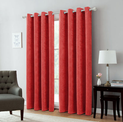 ANDY RED BLACKOUT GROMMET PANEL 54X84"