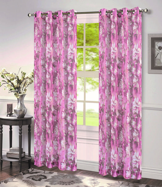 MAISIE ROSE PRINTED SHEER GROMMET PANEL 54"X84"