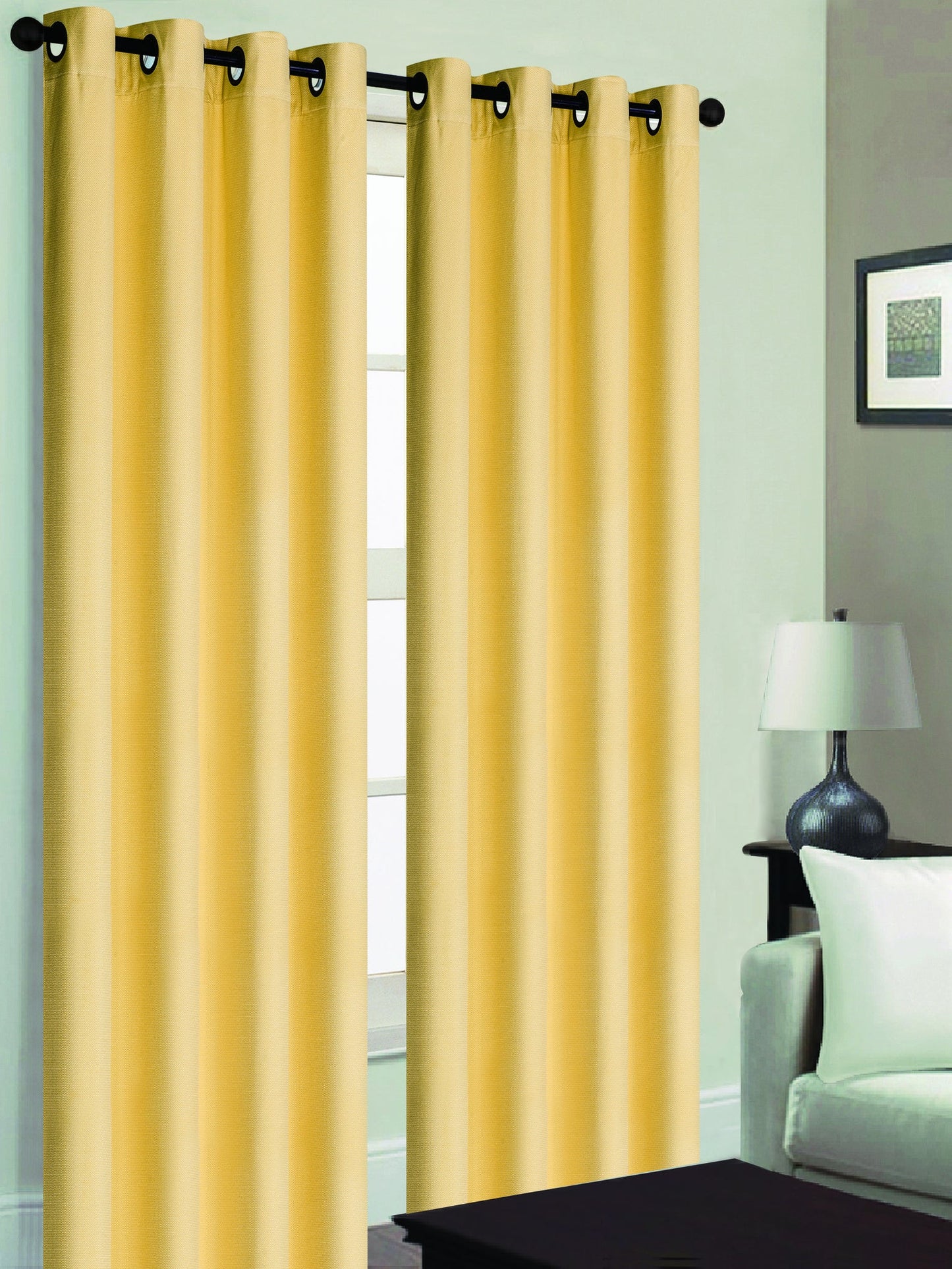 YORK YELLOW BLACKOUT GROMMET PANEL 54"X84"