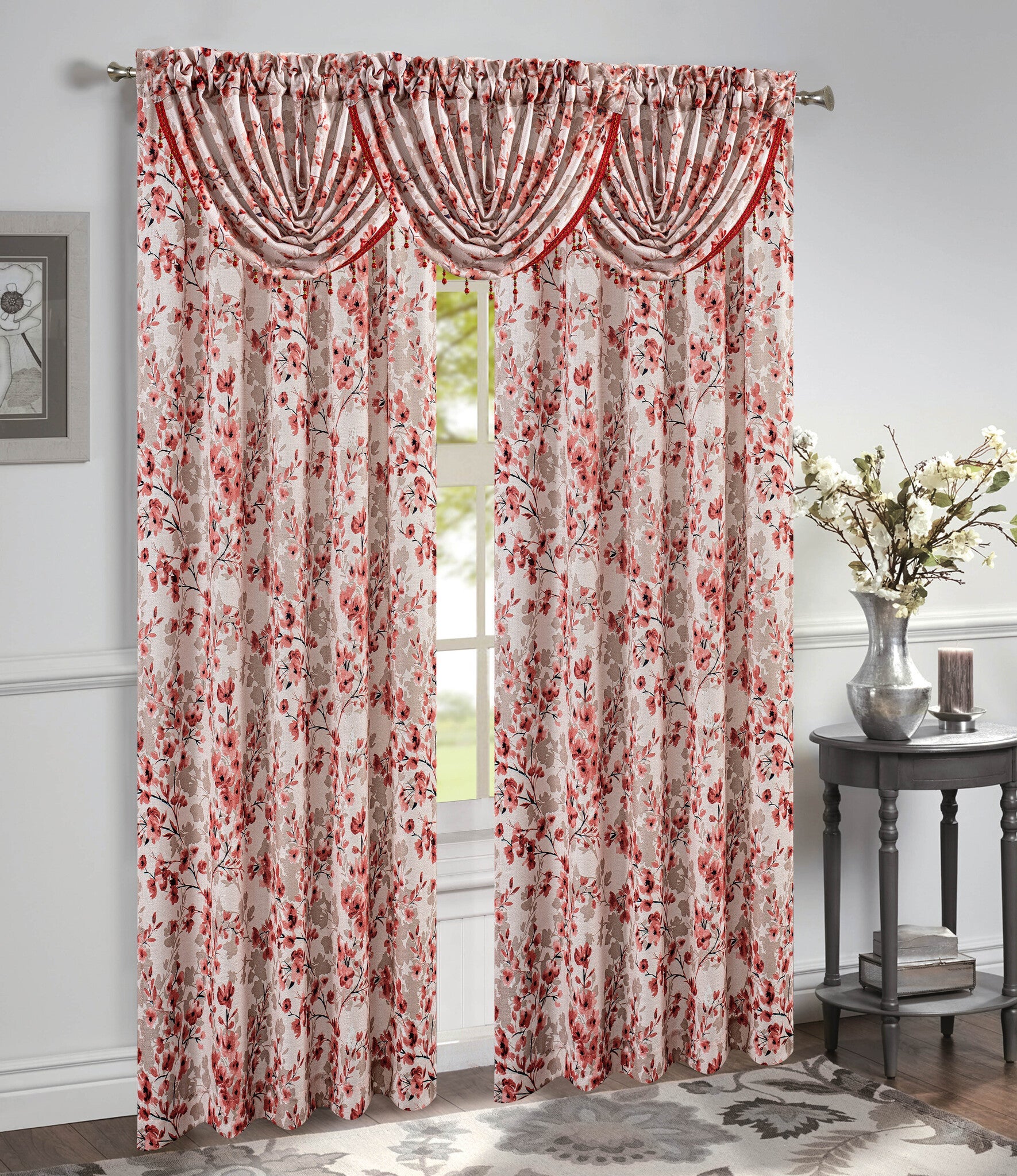 BRANDY BURGUNDY ROD POCKET PANEL