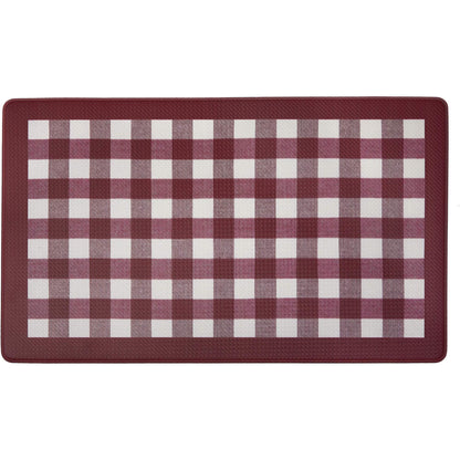 Anti Fatigue Mat 18x30 - Buffalo Check Burgundy