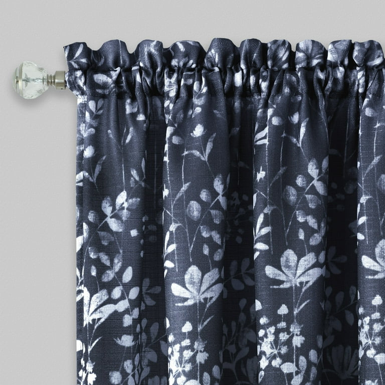 Achim Home Furnishings Charlotte Rod Pocket Panel - 52x84 - Navy