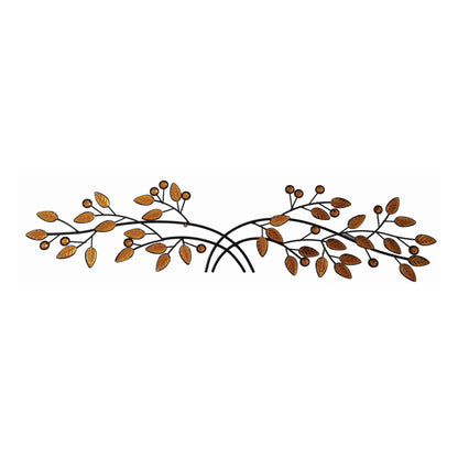 BLACK METAL BRANCH WITH AMBER LEAVES - SIZE: 40" x 10"