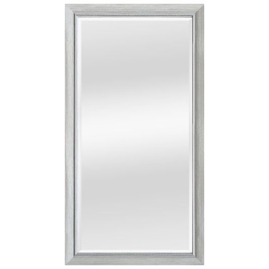 BEADED LEANER MIRROR IN GREY - SIZE: 30" x 54"