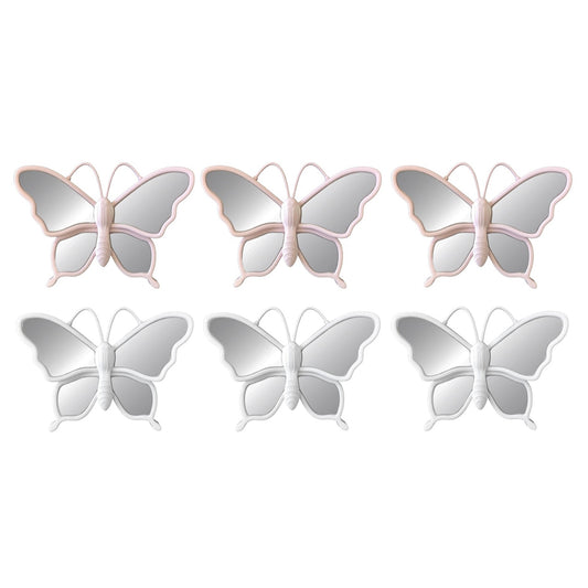3PC BUTTERFLY MIRROR SET IN LIGHT COLOR ASST - 3 - 10" Mirrors