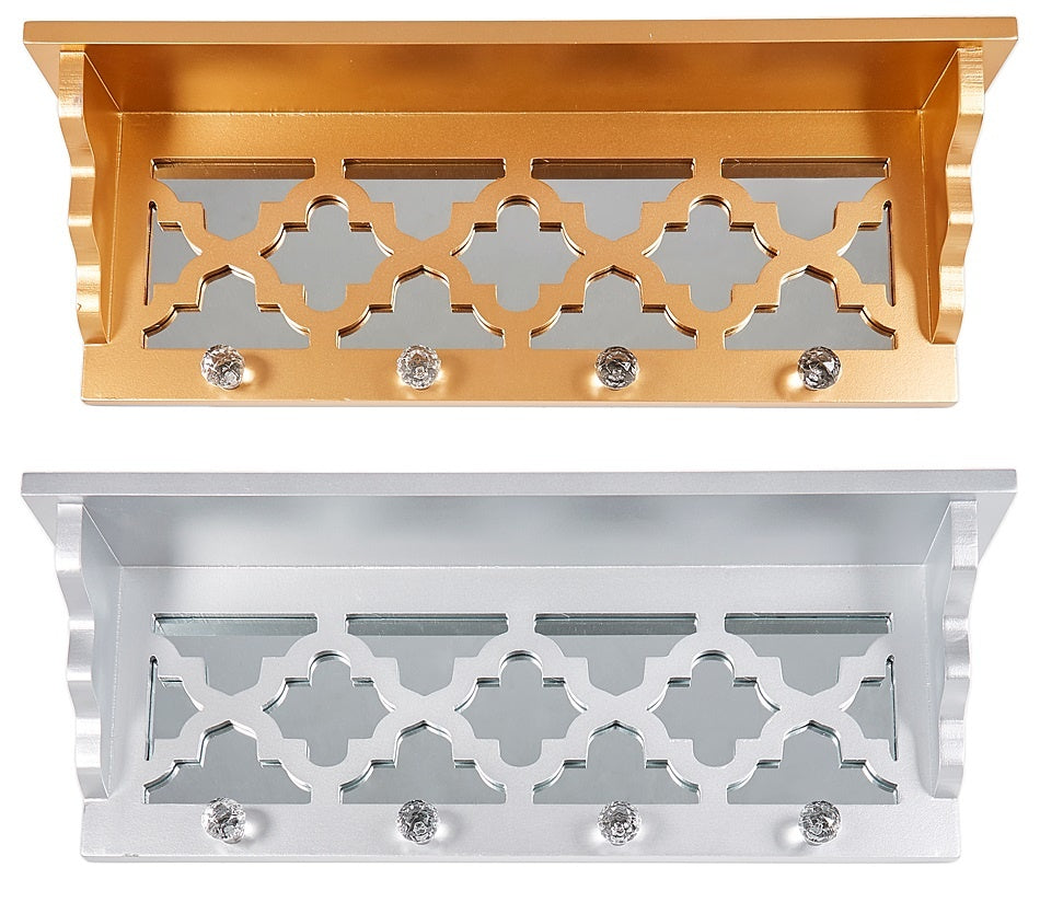 MIRROR, SHELF AND KNOBS - SIZE: 23.5" x 4" x 8.5"