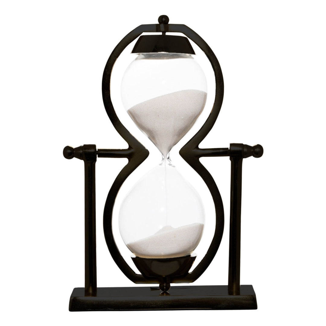 Home Essentials & Beyond 32565 11 in. Sand Timer with Matte Black Finish