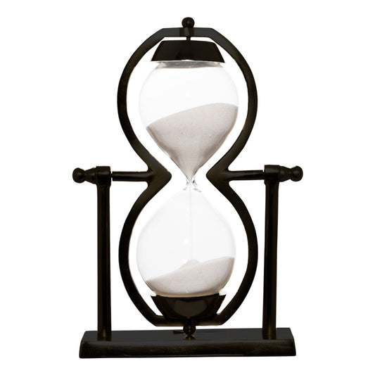 Home Essentials & Beyond 32565 11 in. Sand Timer with Matte Black Finish