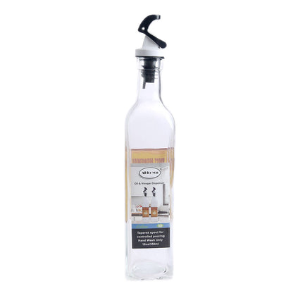 18oz/550ml Glass Oil Bottle with Plastic Lid