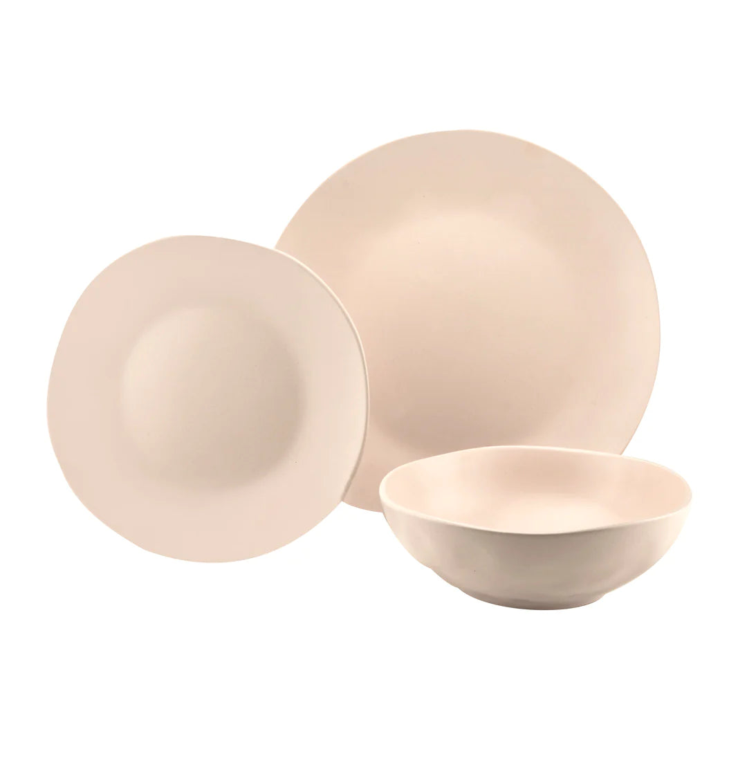 Aspero Pink 12 Piece Dinnerware Set, Service for 4