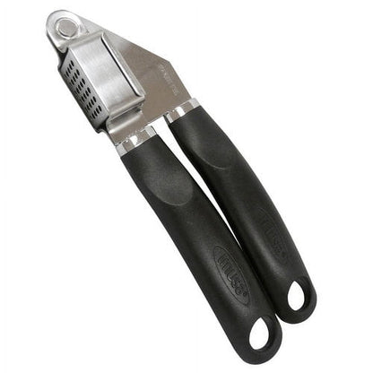 Imusa Manual Aluminum Chef Garlic Press with Black Handle