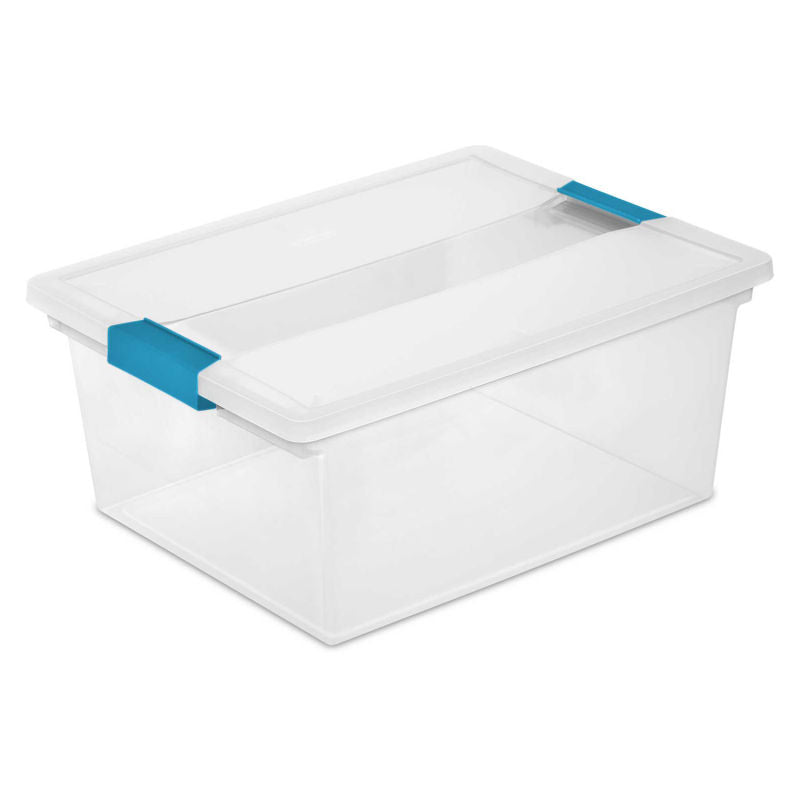 Sterilite 2.4 cu ft Assorted Clip Storage Box 6.25 in. H X 11 in. W X 14 in. D Stackable