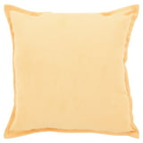 Mainstays Faux Suede Solid Decorative Throw Pillow, Yellow