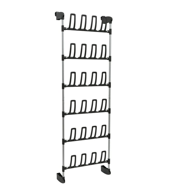 Organize It All 12 Pair over the Door Storage Shoe Rack