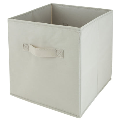 Collapsible Non-Woven Storage Cube in Ivory