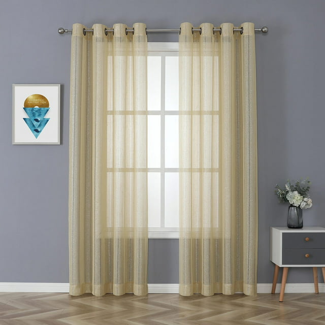 Whittier GOLD 54x84 GMT Sheer Window Panel