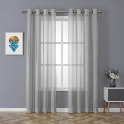 Whittier GRAY 54x84 GMT Sheer Window Panel