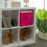 Collapsible Non-Woven Storage Cube in Pink