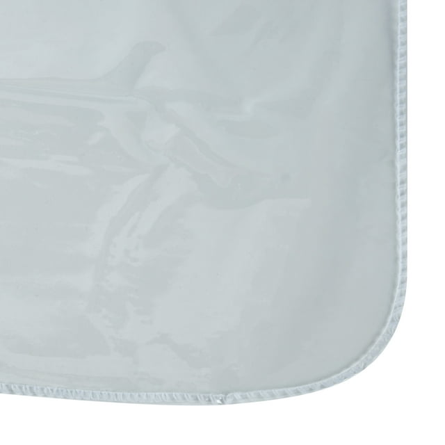 Home Details 70" Round Crystal Clear PVC Tablecloth Protector, Waterproof, Reusable Easy Clean