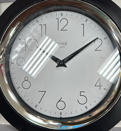 Two tone wall clock 10”