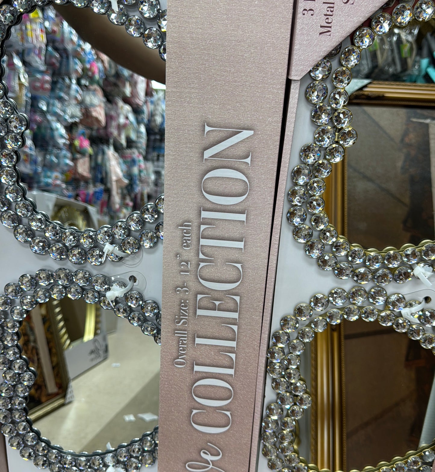 True love collection; 3pc metal mirror