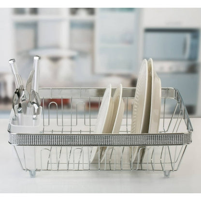 Kitchen Details Drying Rack 17.7" L X 5.31" H in Pave Diamond Design