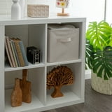 Collapsible Non-Woven Storage Cube in Ivory