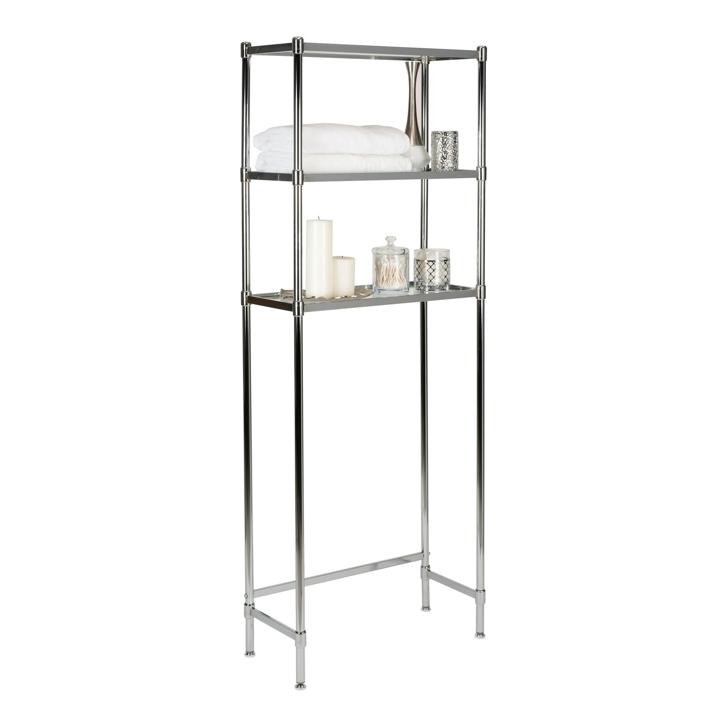 Organize It All 3 Tier Glass Shelf Space Saver