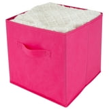 Collapsible Non-Woven Storage Cube in Pink