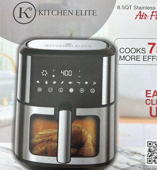 Kitchen elite 8.5qt stainless with windows