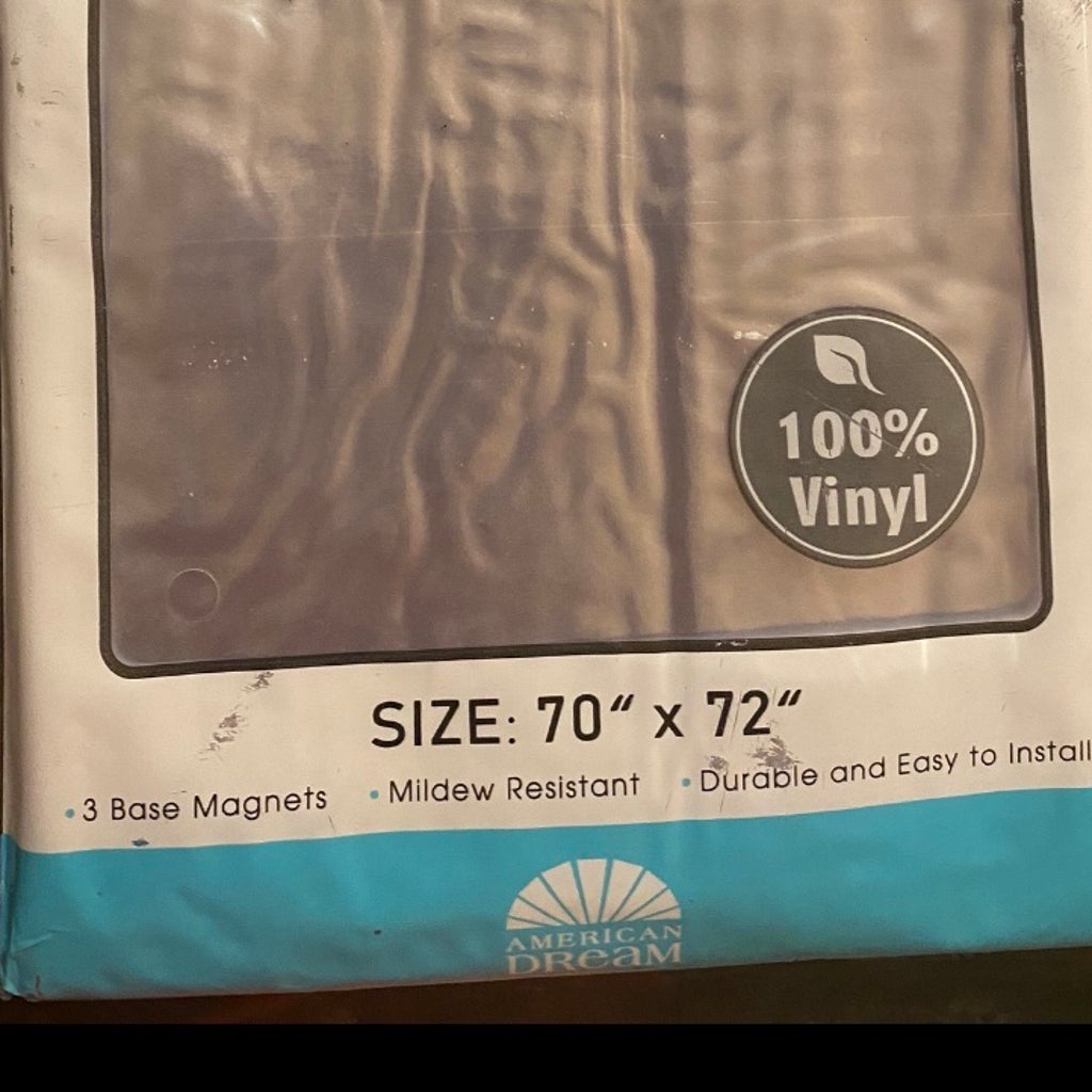 Taupe PVC Shower Curtain Liner