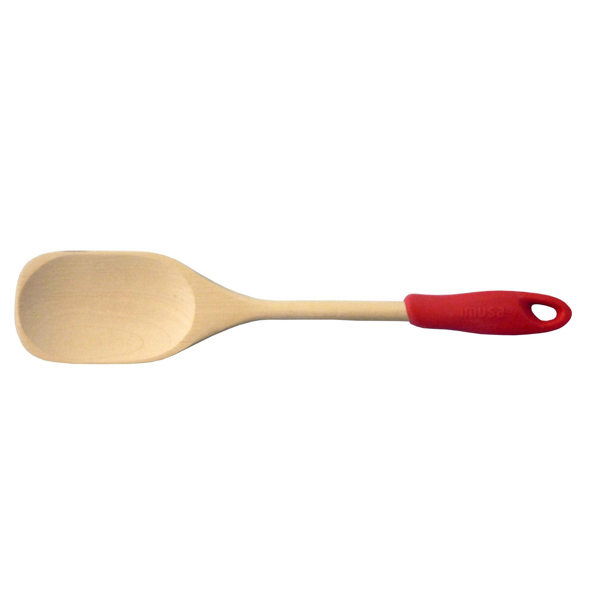 IMUSA Large Wood Serving Spoon 12 Inches, Tan