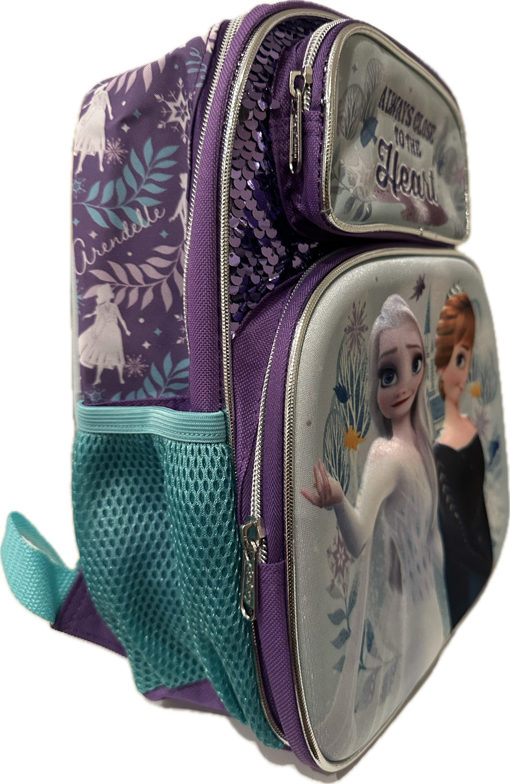 Small Backpack - Disney - Frozen 2 Elsa/Anna Heart 3D Pop-up 12" Bag