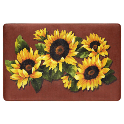 Black Eyed Susan Memory Foam Anti-Fatigue Kitchen Floor Mat 18" x 30"