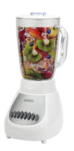 Dominion Countertop Blender | Glass Jar | 10-Speed Settings | White