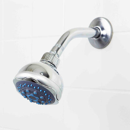 5 Function High Pressure Fixed Shower Head - Chrome 