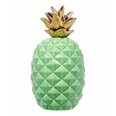 Home Essentials and Beyond Collectibles and Figurines - Green & Gold Pineapple Decor