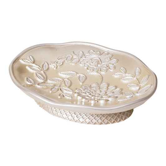 Popular Bath SOAP Dish Rose Vine, Beige-Taupe