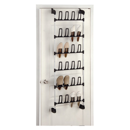 Organize It All 12 Pair over the Door Storage Shoe Rack