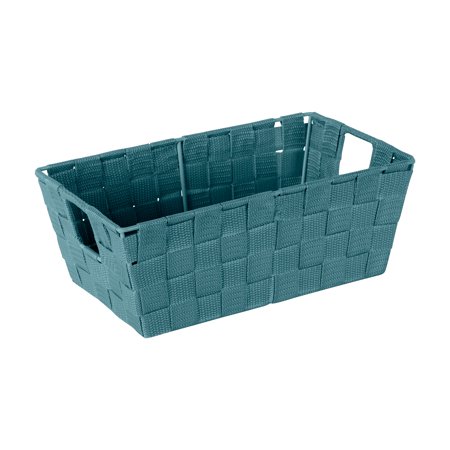 Simplify Small Woven Storage Shelf Bin in Sapphire