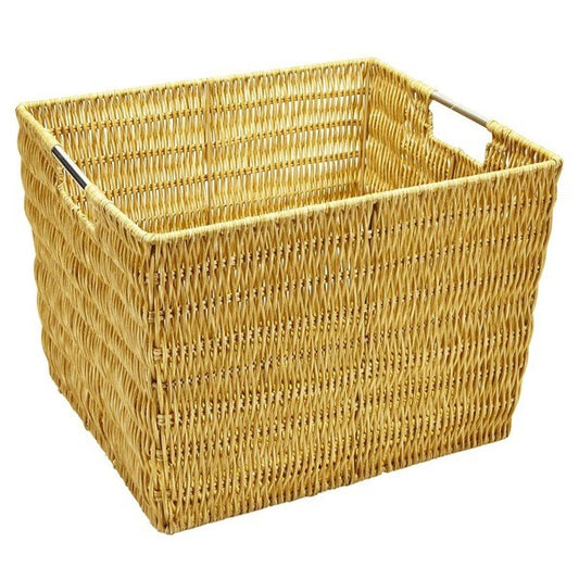 Simplify Large Woven Basket for Storage with Handles, Natural