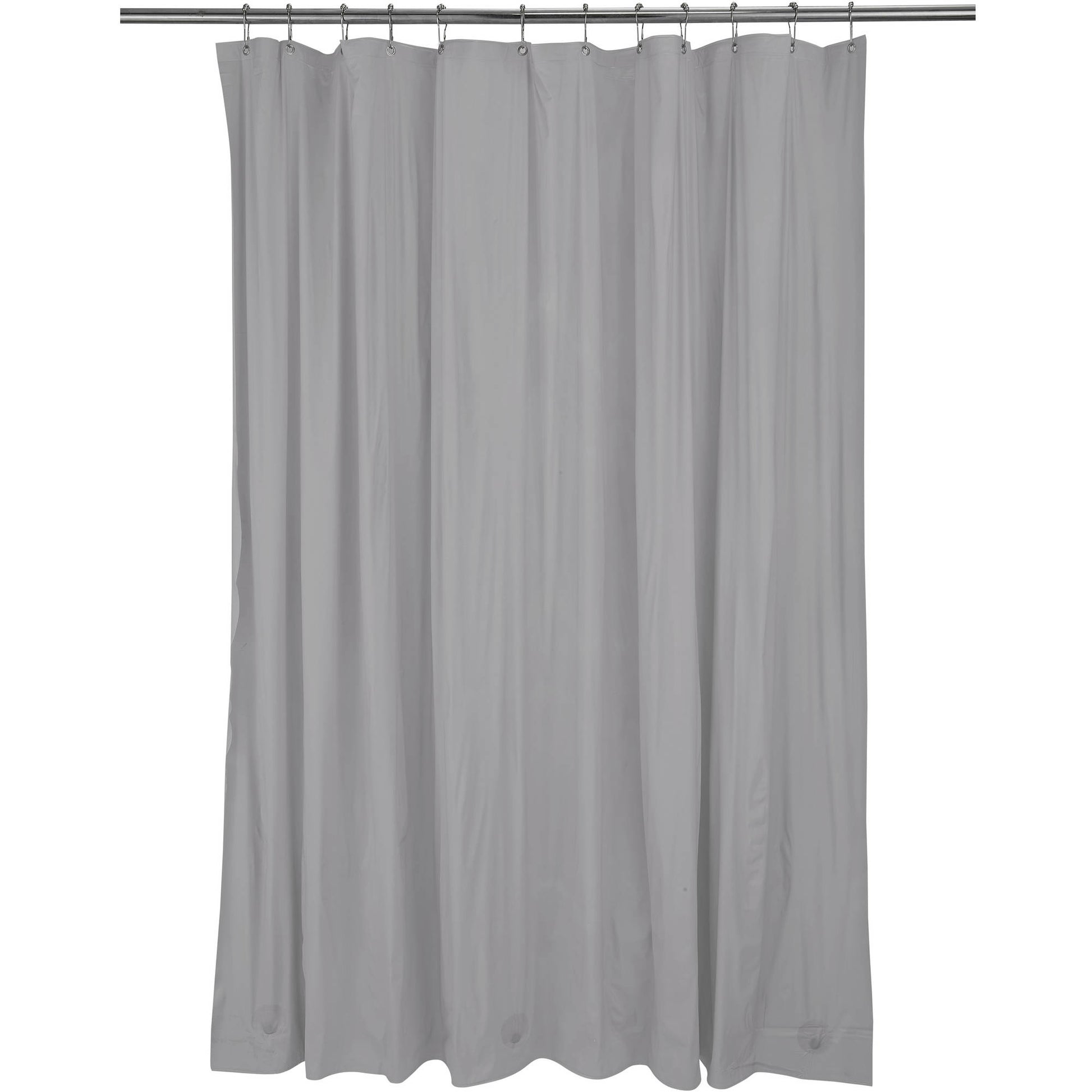 Bath Bliss Heavy Shower Curtain Liner in Silver