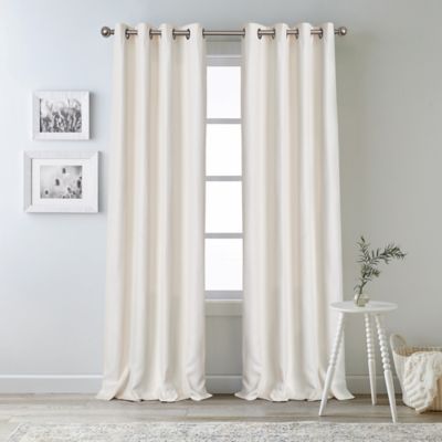 Bee & Willow Oakdale 84-Inch Grommet 100% Blackout Curtain Panel in Ivory (Single)