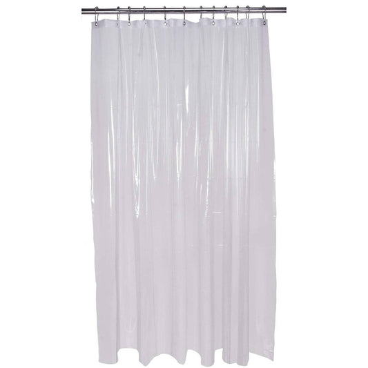 Bath Bliss Heavy Shower Curtain Liner Extra Long in Clear