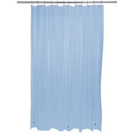 Bath Bliss Heavy Grommet Blue Shower Liner