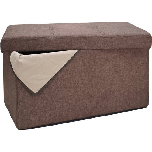 Simplify Double Folding Ottoman in Espresso Brown