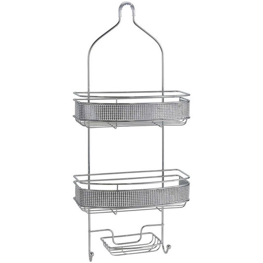 Bath Bliss Shower Caddy in Pave Diamond Design Bedding